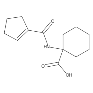 1-(Cyclopent-1-ene-1-carboxamido)cyclohexane-1-carboxylic acid Structure