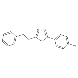 2-(4-Fluorophenyl)-5-(2-phenylethyl)-1,3,4-oxadiazole结构式