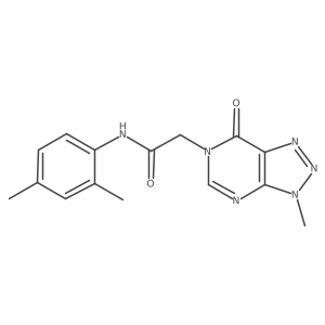 N-(2,4-dimethylphenyl)-2-{3-methyl-7-oxo-3H,6H,7H-[1,2,3]triazolo[4,5-d]pyrimidin-6-yl}acetamide结构式