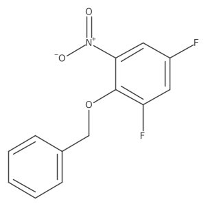 2-(Benzyloxy)-1,5-difluoro-3-nitrobenzene Structure