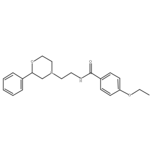 4-ethoxy-N-(2-(2-phenylmorpholino)ethyl)benzamide结构式
