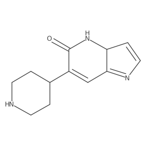 5h-Pyrrolo[3,2-b]pyridin-5-one,1,4-dihydro-6-(4-piperidinyl)-结构式