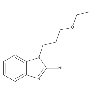 1-(3-ethoxypropyl)-1H-1,3-benzodiazol-2-amine结构式