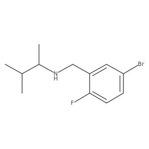 [(5-Bromo-2-fluorophenyl)methyl](3-methylbutan-2-yl)amine结构式
