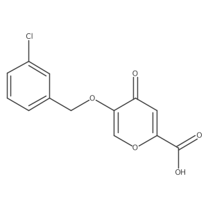 5-((3-Chlorobenzyl)oxy)-4-oxo-4H-pyran-2-carboxylic acid Structure