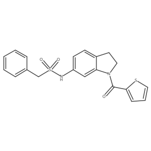 1-phenyl-N-(1-(thiophene-2-carbonyl)indolin-6-yl)methanesulfonamide Structure