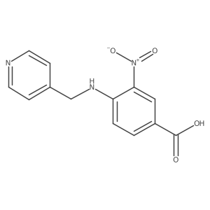 3-Nitro-4-[(4-pyridinylmethyl)amino]benzoic acid结构式