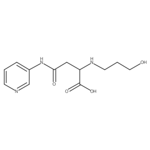 2-((3-Hydroxypropyl)amino)-4-oxo-4-(pyridin-3-ylamino)butanoic acid结构式