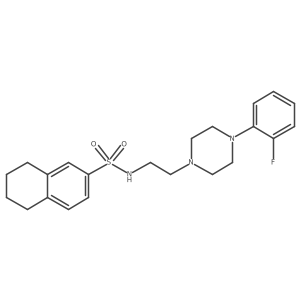 N-(2-(4-(2-fluorophenyl)piperazin-1-yl)ethyl)-5,6,7,8-tetrahydronaphthalene-2-sulfonamide结构式