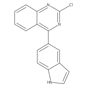 2-chloro-4-(1H-indol-5-yl)quinazoline结构式