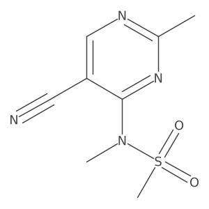 n-(5-Cyano-2-methyl-pyrimidin-4-yl)-n-methyl-methanesulfonamide结构式