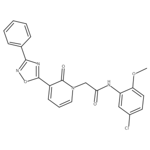 N-(5-chloro-2-methoxyphenyl)-2-[2-oxo-3-(3-phenyl-1,2,4-oxadiazol-5-yl)pyridin-1(2H)-yl]acetamide Structure