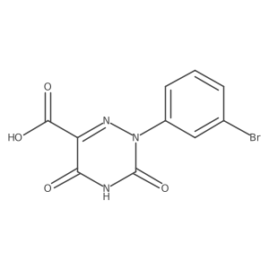 2-(3-Bromophenyl)-3,5-dioxo-2,3,4,5-tetrahydro-1,2,4-triazine-6-carboxylic acid结构式