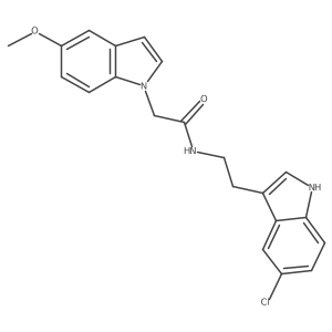 N-[2-(5-chloro-1H-indol-3-yl)ethyl]-2-(5-methoxy-1H-indol-1-yl)acetamide Structure