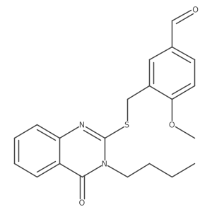 3-[(3-Butyl-4-oxoquinazolin-2-yl)sulfanylmethyl]-4-methoxybenzaldehyde Structure