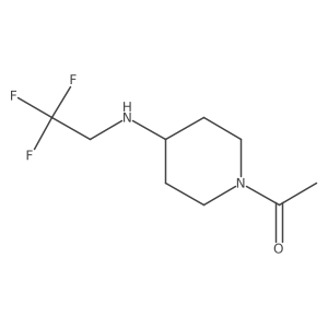 1-{4-[(2,2,2-Trifluoroethyl)amino]piperidin-1-yl}ethan-1-one Structure