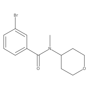 3-Bromo-N-methyl-N-(tetrahydro-2H-pyran-4-yl)benzamide Structure