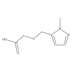 2-{[(1-methyl-1H-pyrazol-5-yl)methyl]sulfanyl}acetic acid Structure