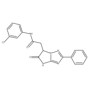 N-(3-chlorophenyl)-2-(5-oxo-2-phenyl-5,6-dihydro-4H-imidazo[1,2-b][1,2,4]triazol-6-yl)acetamide Structure