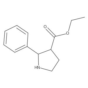 Ethyl (2S,3R)-2-phenylpyrrolidine-3-carboxylate Structure