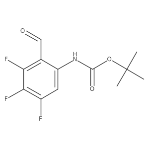 tert-Butyl (3,4,5-trifluoro-2-formylphenyl)carbamate Structure