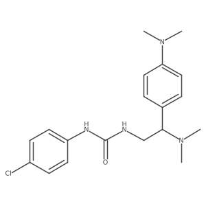 1-(4-Chlorophenyl)-3-[2-(dimethylamino)-2-[4-(dimethylamino)phenyl]ethyl]urea结构式