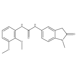 COc1cccc(NC(=O)Nc2ccc3c(c2)CC(=O)N3C)c1OC结构式