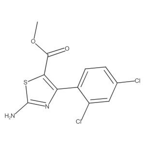Methyl 2-amino-4-(2,4-dichlorophenyl)thiazole-5-carboxylate Structure