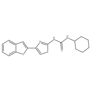 O=C(Nc1nc(-c2cc3ccccc3o2)cs1)NC1CCCCC1结构式