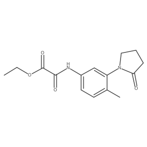Ethyl 2-((4-methyl-3-(2-oxopyrrolidin-1-yl)phenyl)amino)-2-oxoacetate Structure