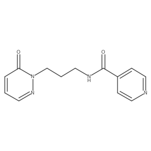 N-(3-(6-oxopyridazin-1(6H)-yl)propyl)isonicotinamide结构式