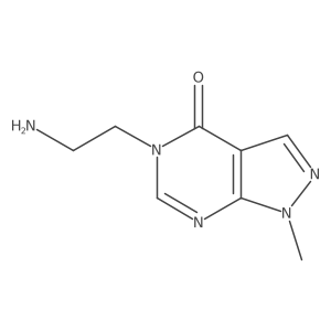 5-(2-aminoethyl)-1-methyl-1H,4H,5H-pyrazolo[3,4-d]pyrimidin-4-one Structure