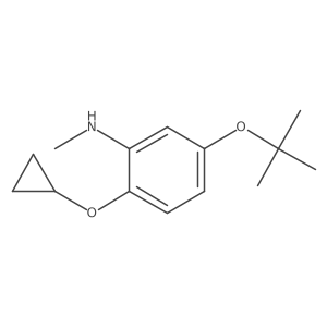 5-Tert-butoxy-2-cyclopropoxy-N-methylaniline Structure