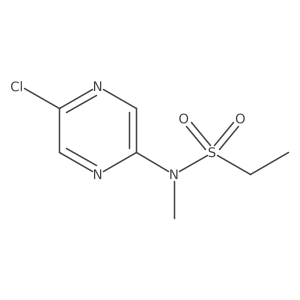 N-(5-Chloro-2-pyrazinyl)-N-methylethanesulfonamide结构式