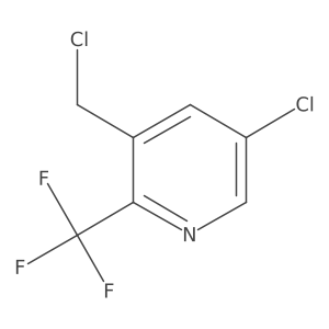 5-Chloro-3-(chloromethyl)-2-(trifluoromethyl)pyridine Structure