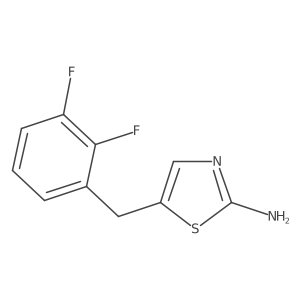 5-[(2,3-Difluorophenyl)methyl]-2-thiazolamine结构式
