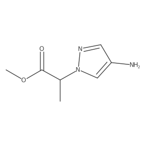 methyl 2-(4-amino-1H-pyrazol-1-yl)propanoate Structure