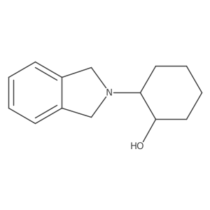 2-(2,3-dihydro-1H-isoindol-2-yl)cyclohexan-1-ol结构式