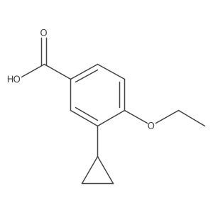 3-Cyclopropyl-4-ethoxybenzoic acid结构式