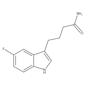4-(5-fluoro-1H-indol-3-yl)butanamide结构式