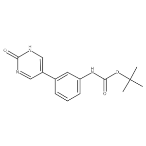 5-(3-Boc-aminophenyl)-2-hydroxypyrimidine结构式