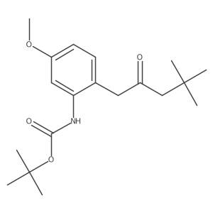 Tert-butyl (2-(4,4-dimethyl-2-oxopentyl)-5-methoxyphenyl)carbamate Structure