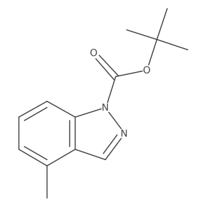 Tert-butyl 4-methyl-1H-indazole-1-carboxylate结构式