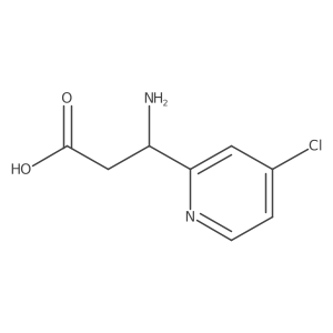 (3S)-3-Amino-3-(4-chloropyridin-2-YL)propanoic acid Structure