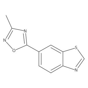 6-(3-Methyl-1,2,4-oxadiazol-5-yl)-1,3-benzothiazole结构式