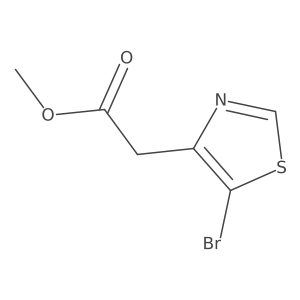 Methyl 2-(5-bromothiazol-4-yl)acetate Structure