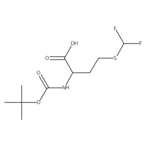 S-(Difluoromethyl)-N-[(1,1-dimethylethoxy)carbonyl]homocysteine结构式