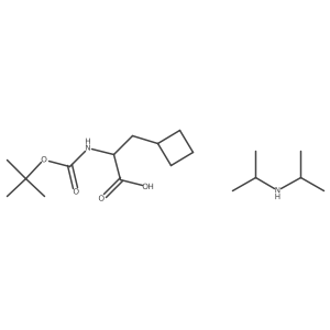 Boc-ala(beta-cyclobutyl)-OH dipa结构式