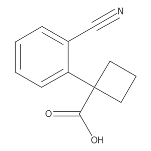 1-(2-Cyanophenyl)cyclobutane-1-carboxylic acid Structure