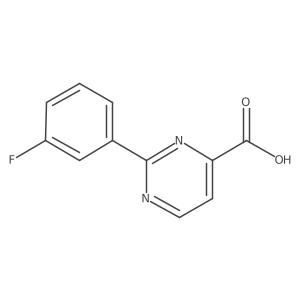 2-(3-Fluorophenyl)pyrimidine-4-carboxylic acid Structure